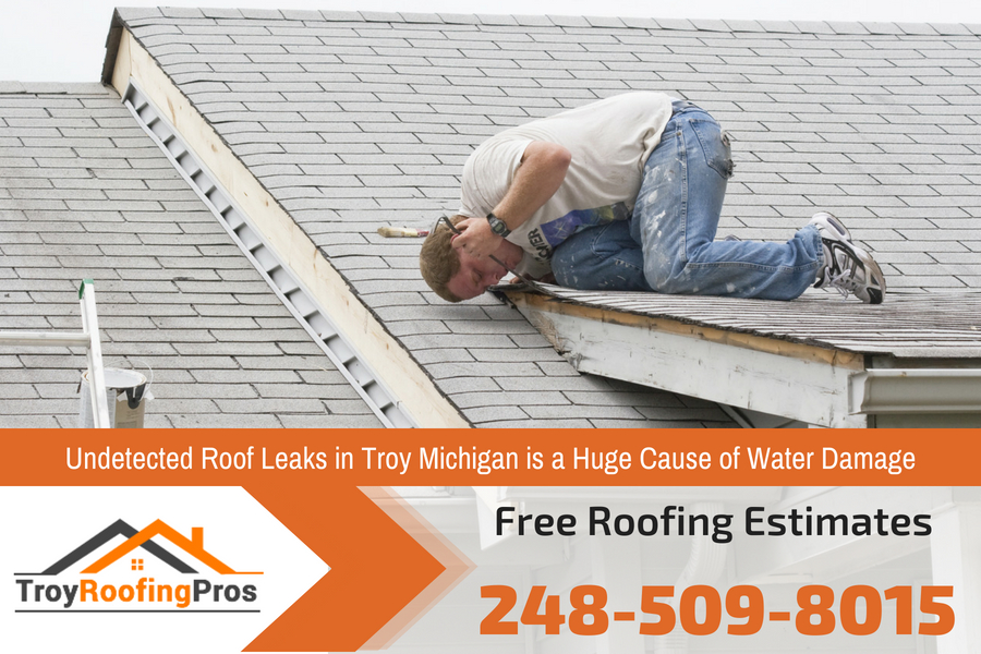 Undetected Roof Leaks in Troy Michigan is a Huge Cause of Water Damage