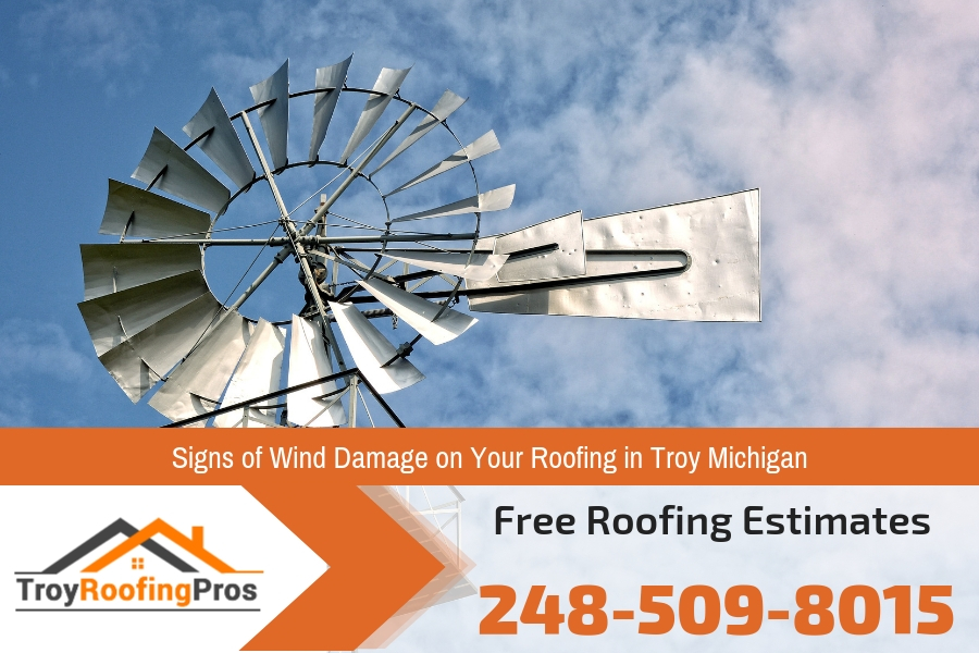 Signs of Wind Damage on Your Roofing in Troy Michigan