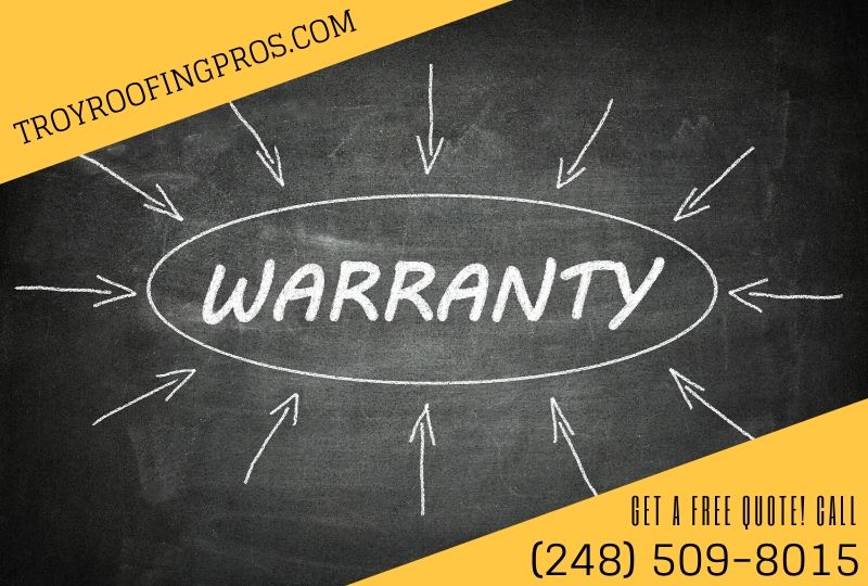 Roof Warranties Available to Choose From in Troy Michigan