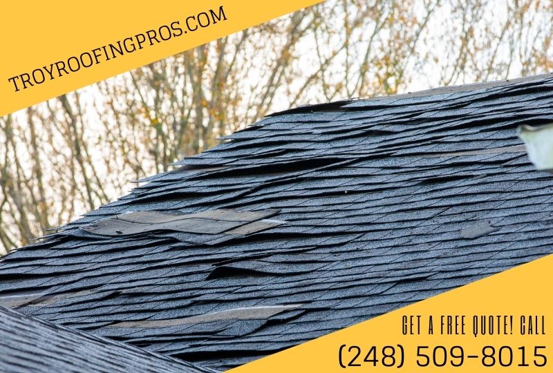 Repair Roof Shingles That Have Blown Off in Troy Michigan